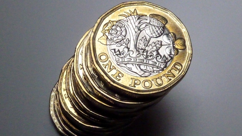 The pound took a beating, falling for a third straight session