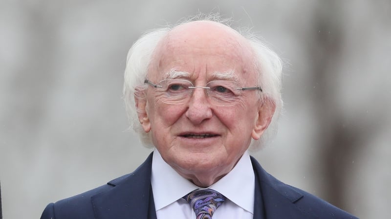 President Michael D Higgins was speaking at Croke Park