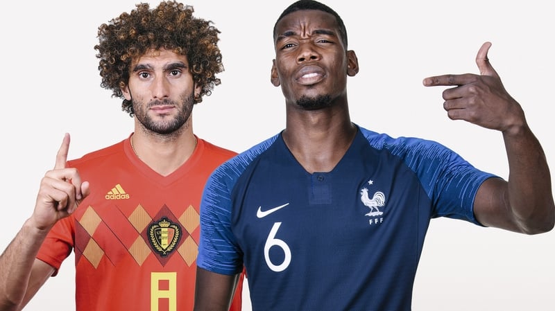 United we stand, club team-mates Fellaini and Pogba