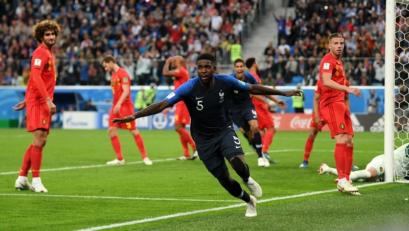 Samuel Umtiti grabbed the only goal of the game, which knocked Belgium out of the World Cup