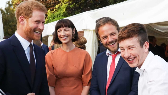 The Duke shares a joke with actor Barry Keoghan