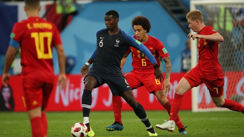 Paul Pogba impressed in France's 1-0 victory over Belgium