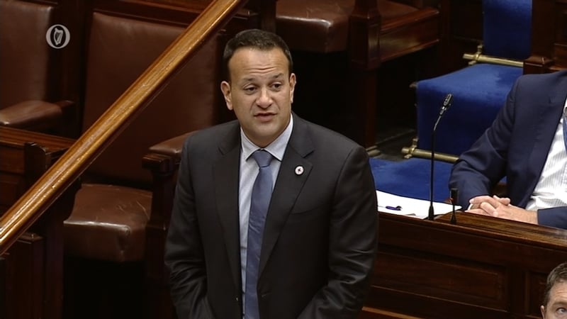 Leo Varadkar was responding during Leaders' Questions in the Dáil