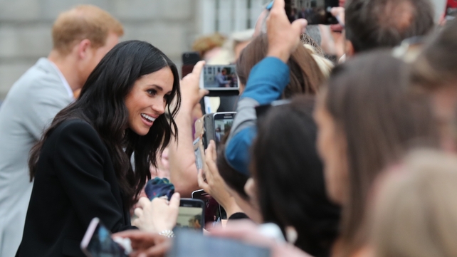 They are rewarded when the royals greet them