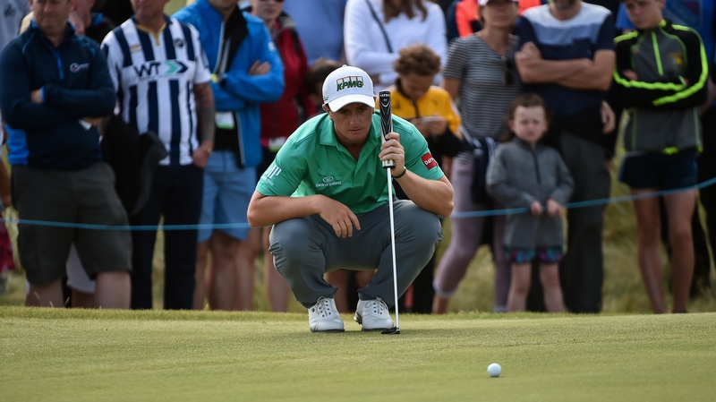Paul Dunne is among a cluster of players four shots off leader Luke List after the opening round of the Scottish Open
