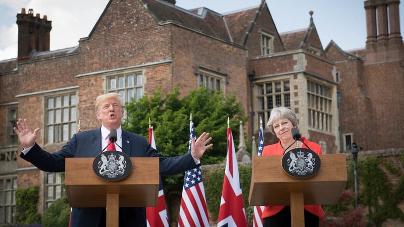 Donald Trump and Theresa May held a news conference at Chequers today