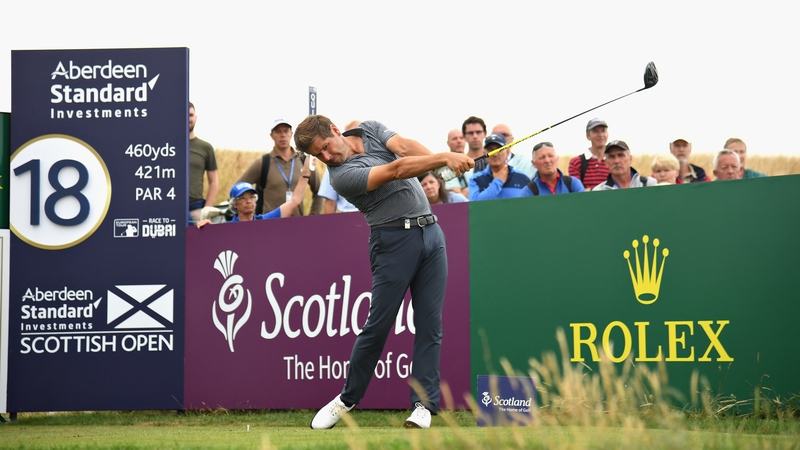 Robert Rock enjoys a two-shot lead after two low rounds in Scotland