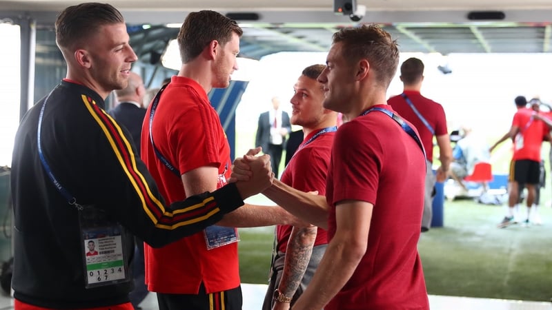 Belgium face England for the second time at the World Cup