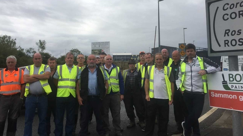 One of the pickets was placed outside Loreto Secondary School in Wexford