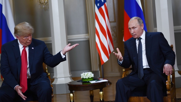 Donald Trump's comments come after Vladimir Putin, in a teasing comment earlier this week, said Russia wants Kamala Harris to win the US presidential election (File image)