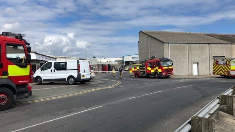 Two people received oxygen therapy from firefighters before ambulance crews arrived at the scene