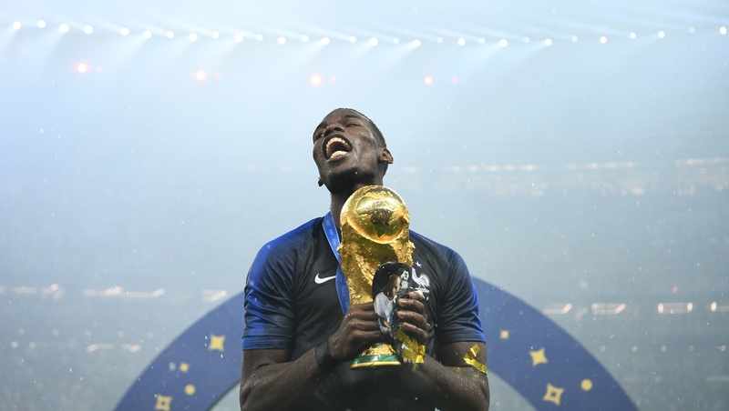 Paul Pogba was a key performer as Les Bleus were crowned world champions after seeing off Croatia 4-2 in Moscow.