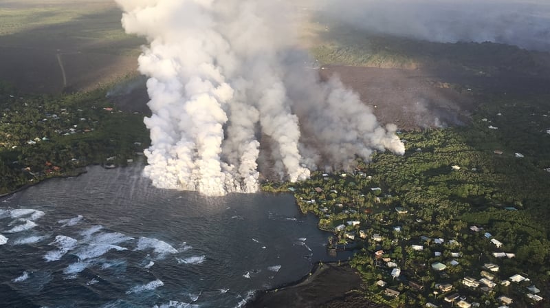 Kilauea is one of the world's most active volcanos and one of five on the island