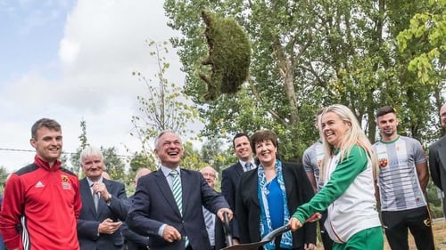 Minister Richard Bruton as well as representatives from the GAA, Leinster Rugby and the FAI were at the ceremony