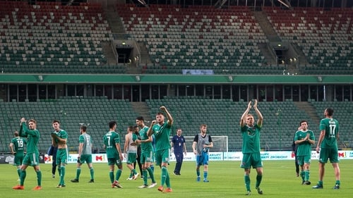Cork City were trailing 1-0 after the first leg