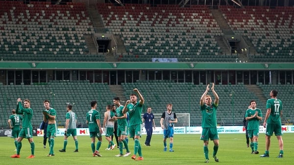 Cork City were trailing 1-0 after the first leg