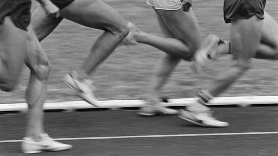 Athletes at Donore Harriers International Athletics Meeting, Santry (1981)