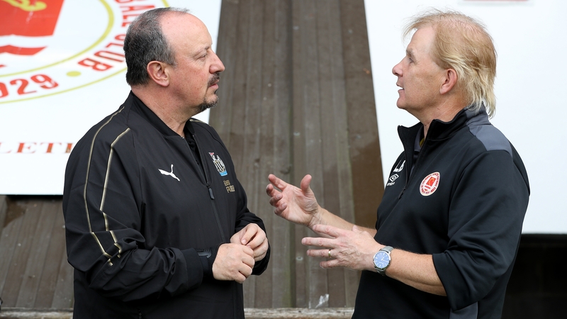 Newcastle played St Patrick's Athletic on Tuesday