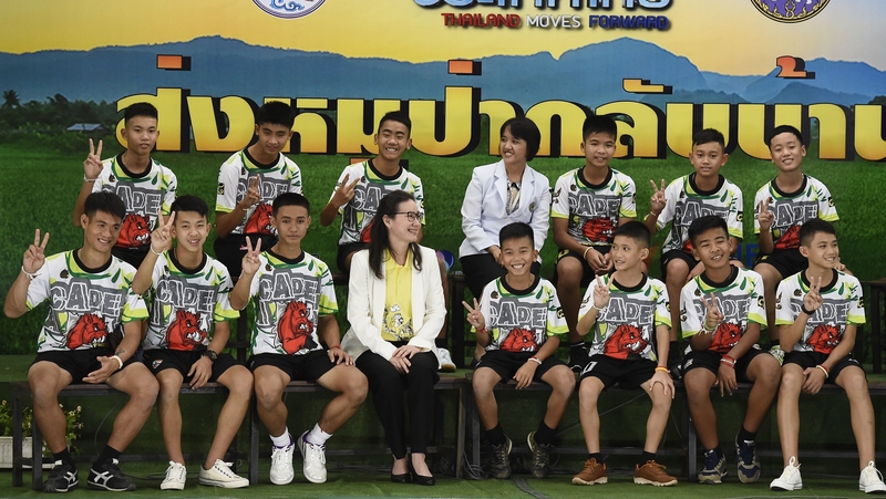 The 'Wild Boars' football team were discharged a day earlier than previously announced