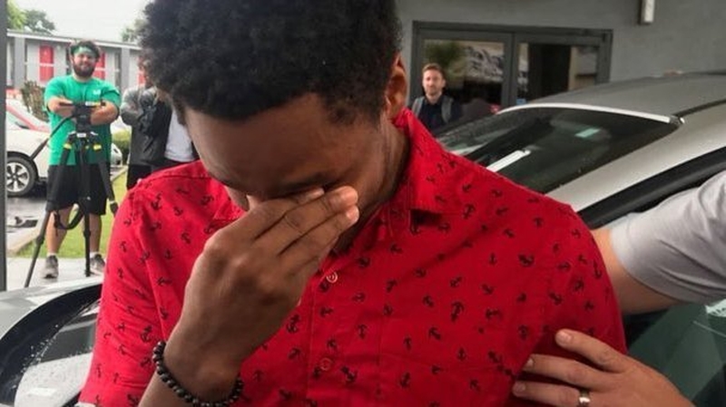 Walter Carr walked most of the night to make his first day of work (Pic: Pelham Police Department/Twitter)