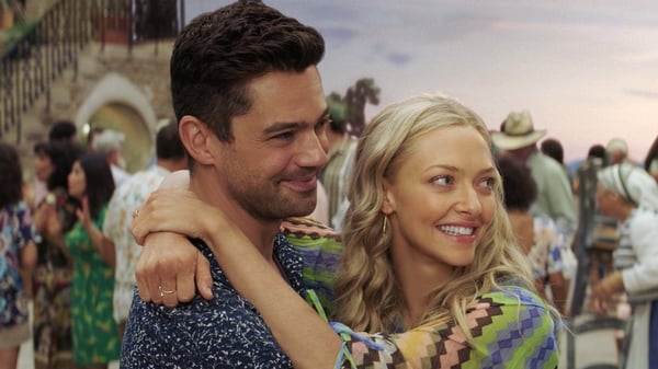 Dominic Cooper and Amanda Seyfried in Mamma Mia! Here We Go Again