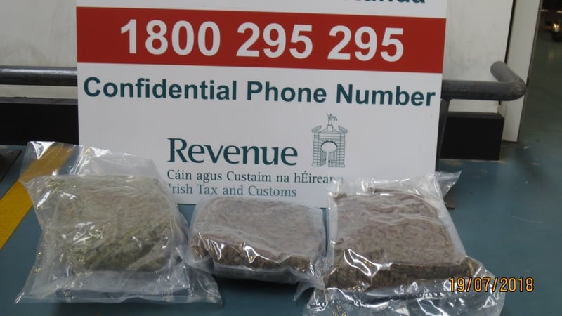 The cannabis was found in two parcels that had arrived from Spain