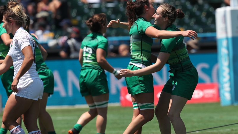 Ireland celebrate a famous win