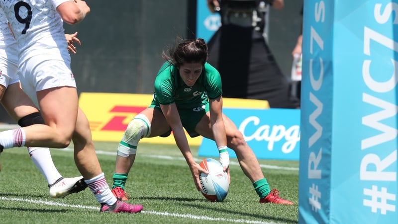 Amee-Leigh Murphy Crowe was in try-scoring form for Ireland