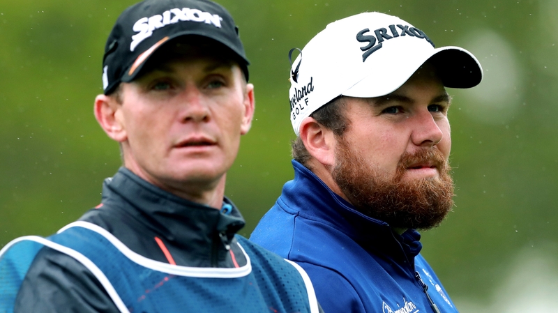 Caddie Dermot Byrne and Shane Lowry