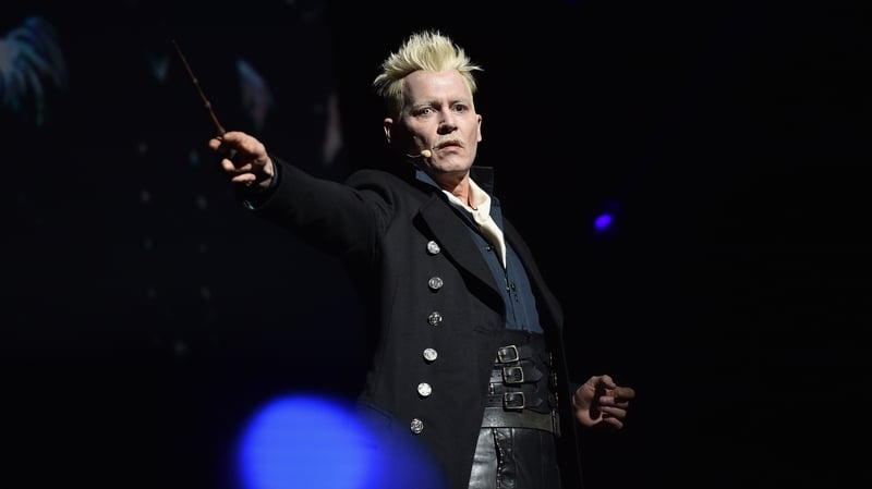 Johnny Depp showed up at Comic Con in character as Grindelwald
