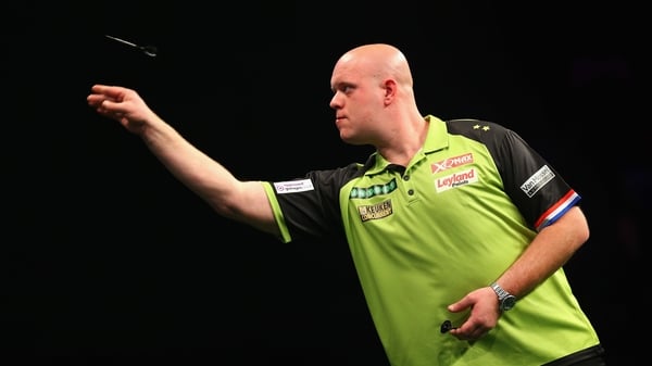 Van Gerwen was beaten by the unheralded Jeffrey de Zwaan
