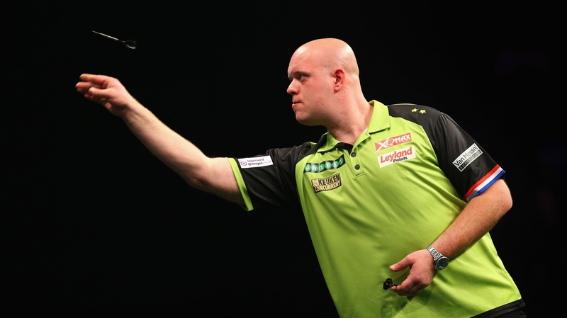 Van Gerwen was beaten by the unheralded Jeffrey de Zwaan