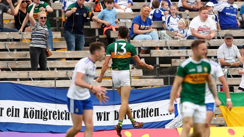 David Clifford celebrates his crucial goal in Clones