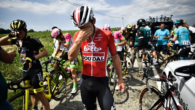 Police appeared to use pepper spray, which then got in the eyes of a number of riders