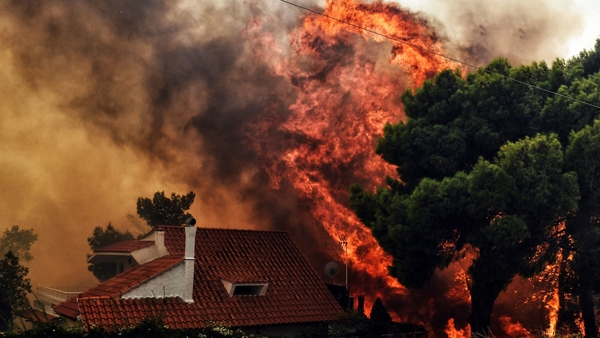 Fires sweep much of Europe