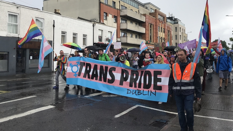 Around 1,000 people marched through the City Centre to Fairview Park