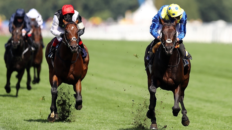 James Doyle riding Poet's Word (right) storms home to victory