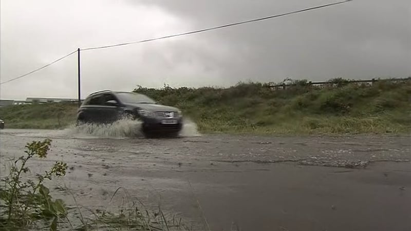 Flooding was reported across Northern Ireland yesterday