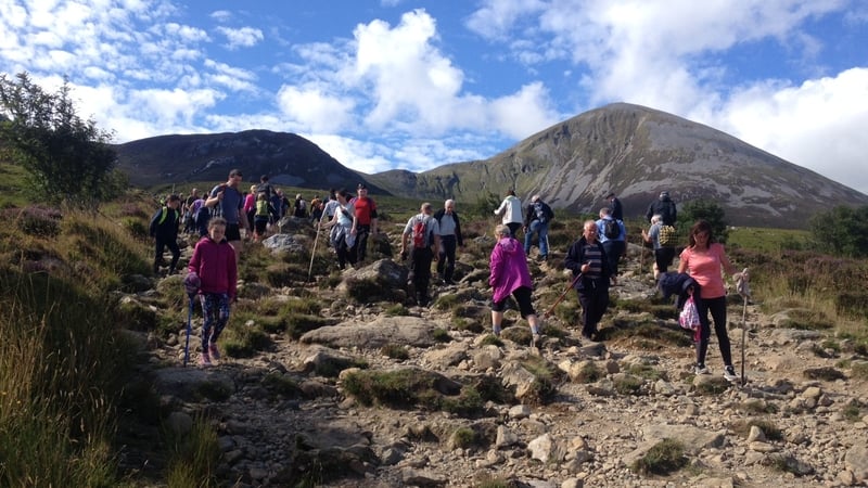 Pilgrims take to Croagh Patrick on Reek Sunday