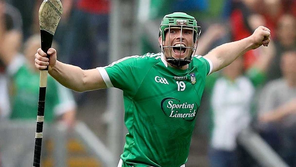Shane Dowling celebrates at the final whistle
