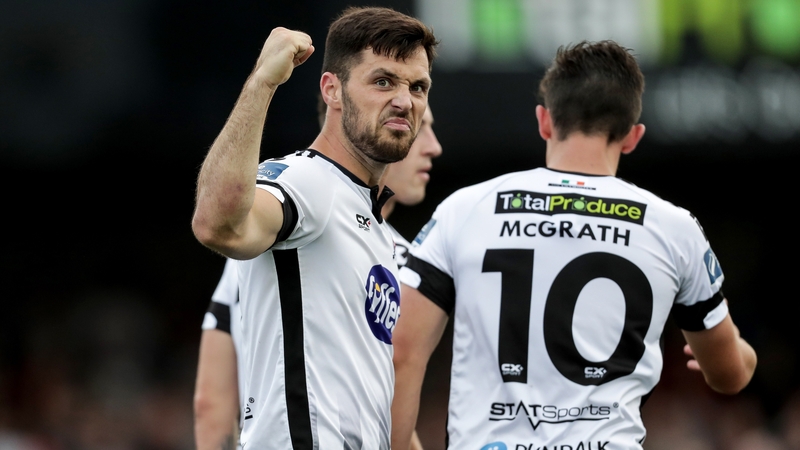 Patrick Hoban celebrates his penalty