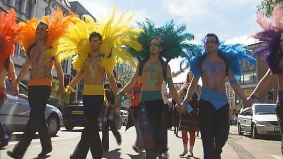 Marchers in Belfast Pride parade (2008)