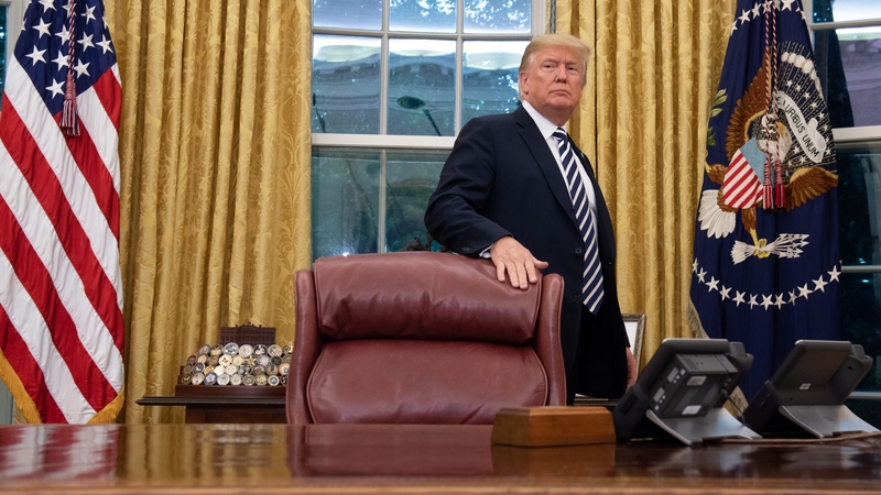 Donald Trump blames the Democrats for the 'witch hunt'