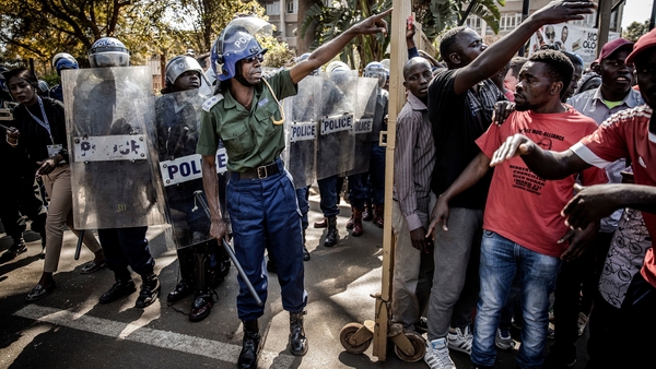 President Mnangagwa was urged to rein in his security forces after six people were killed in clashes