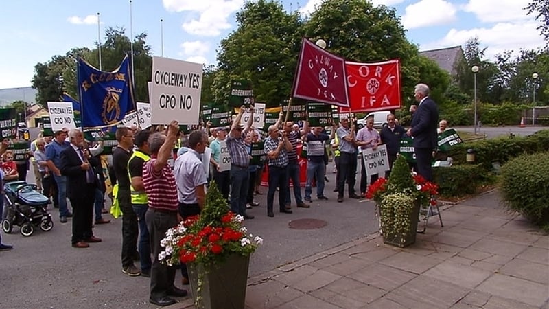 Farmers protest over the use of compulsory purchase orders