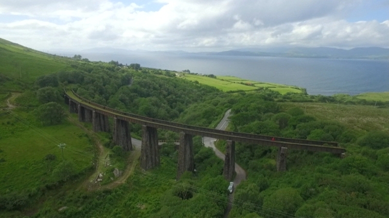The route is mostly along a disused railway between Glenbeigh and Caherciveen
