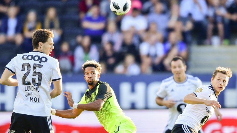 Scott Sinclair vies for possession in the goalless draw against Rosenborg