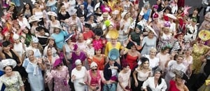 A group photo from Ladies Day and the Galway Races.