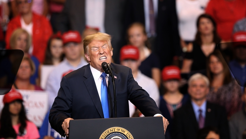 Donald Trump used a rally in Pennsylvania to list a series of grievances about the media