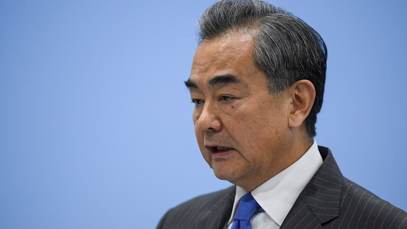 China's foreign minister Wang Yi said the threat of retaliatory tariffs against the US was 'fully justified and necessary'